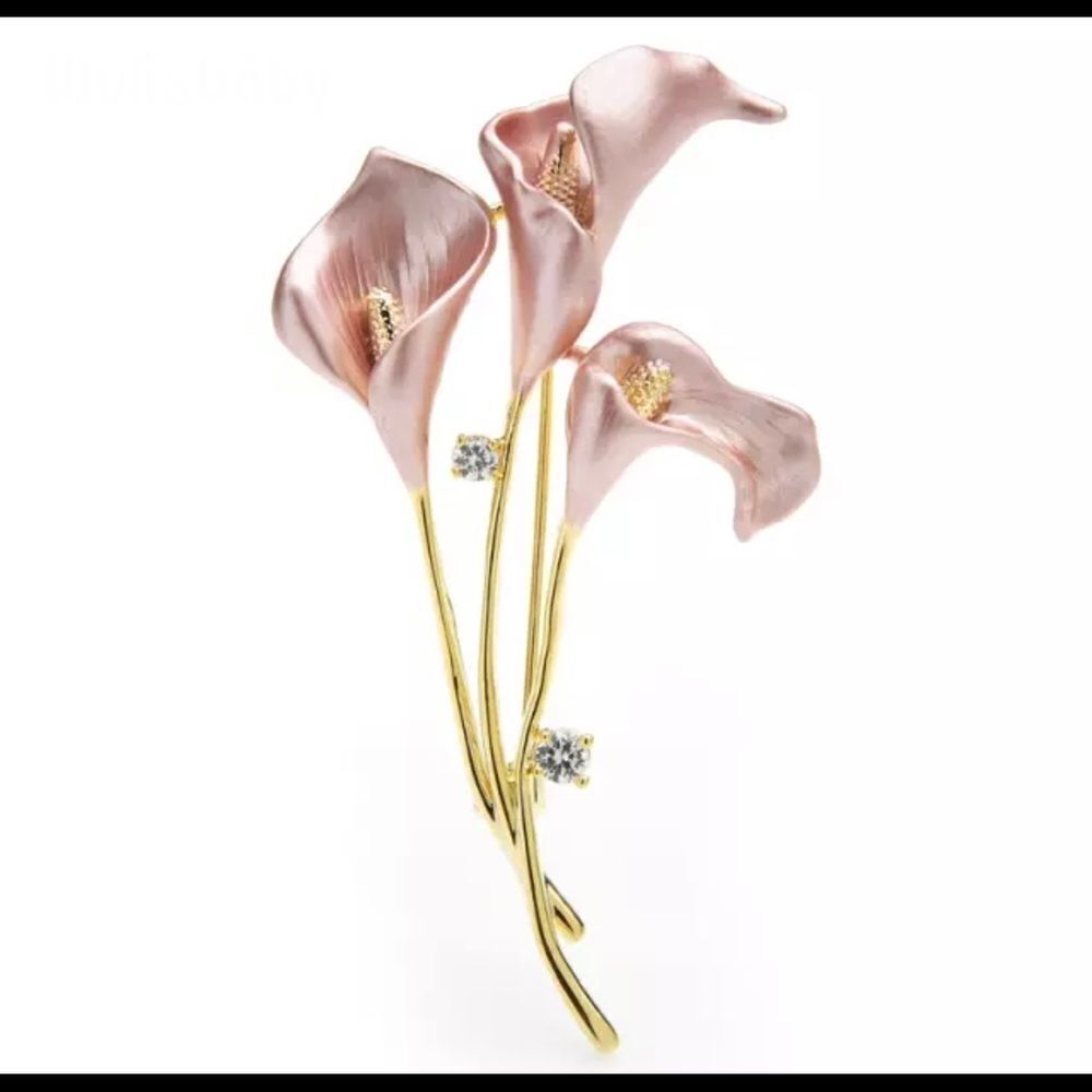 CALLA LILY BROOCH PINK
